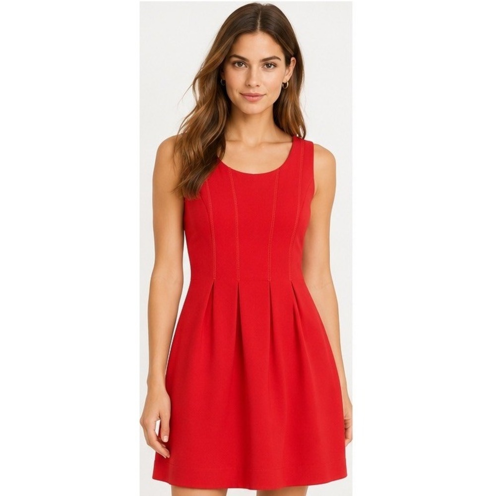 J.Crew Women's Red Sleeveless Dress, Size 0